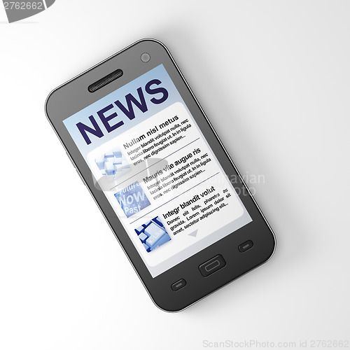Image of Digital news on smartphone screen