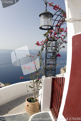 Image of santorini view over sea