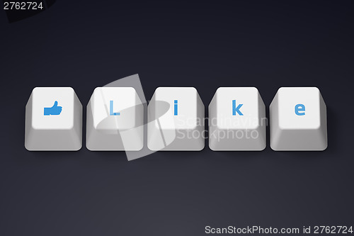 Image of Keyboard&amp;#39;s Like buttons