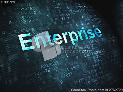 Image of Business concept: Enterprise on digital background