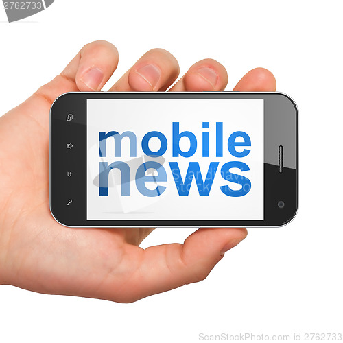 Image of smartphone with Mobile News