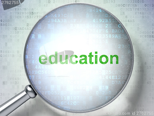 Image of Words education on digital background