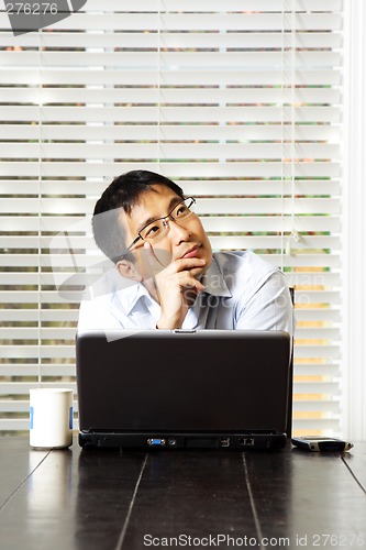 Image of Thinking businessman