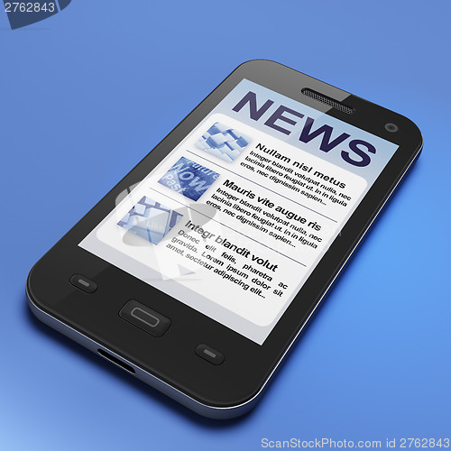 Image of Digital news on smartphone screen