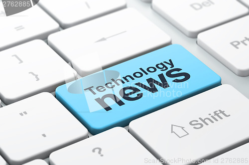 Image of computer keyboard with Technology News
