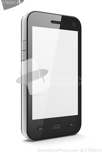 Image of Beautiful highly-datailed black smartphone