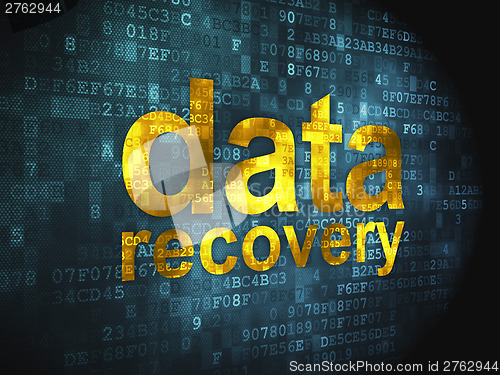 Image of Information concept: Data Recovery on digital background