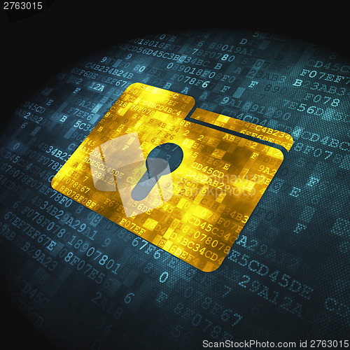 Image of Business concept: Folder on digital background