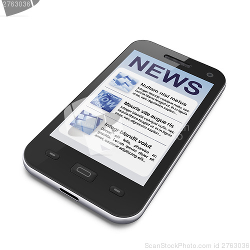 Image of Digital news on smartphone screen