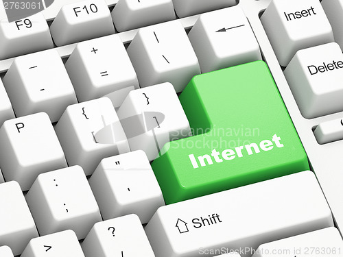 Image of Keyboard with Internet button