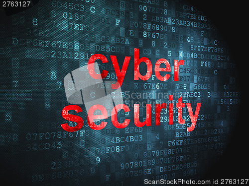 Image of Cyber Security on digital background