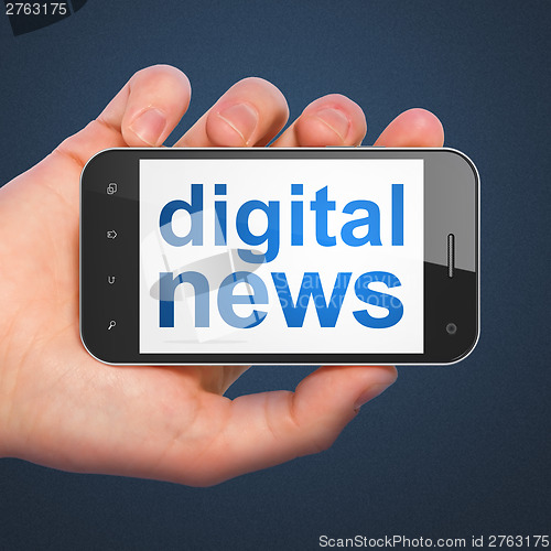 Image of smartphone with Digital News