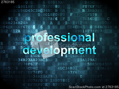 Image of Education concept: professional development on digital