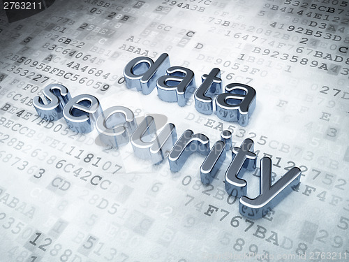 Image of data security on digital