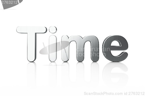 Image of Timeline concept: 3d word Time