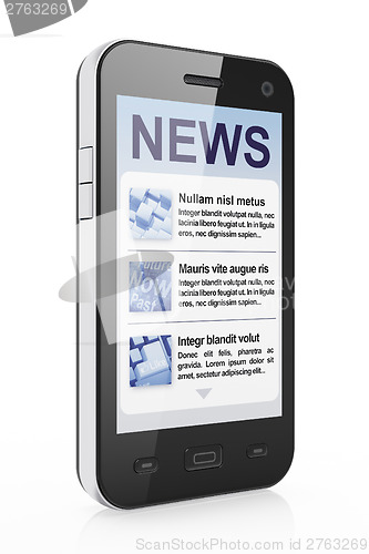 Image of Digital news on smartphone screen