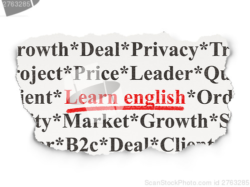 Image of Education concept: Learn English on