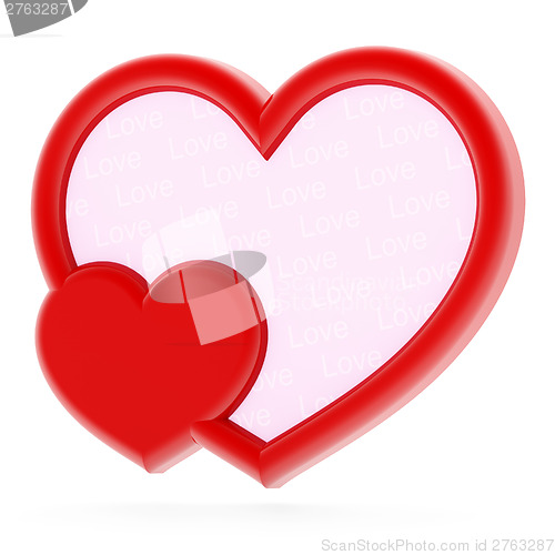 Image of Heart-shaped photo frame