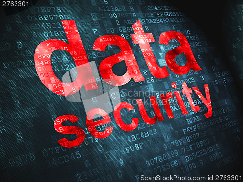 Image of Privacy concept: Data Security on digital background