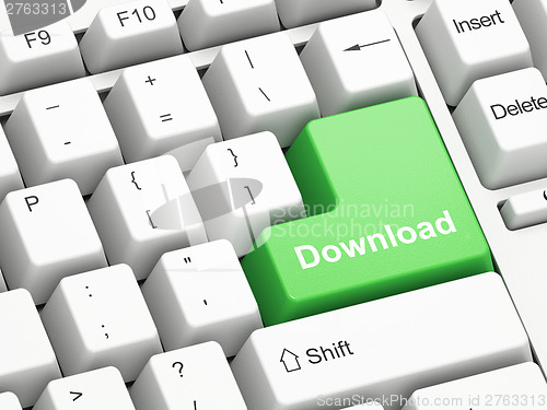 Image of Keyboard with Download button