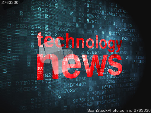 Image of News concept: Technology News on digital background