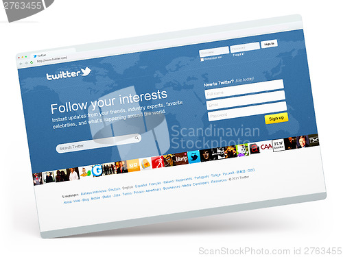 Image of Twitter.com home page