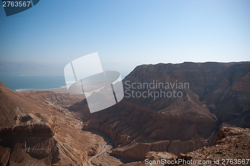 Image of Mountains in stone desert nead Dead Sea