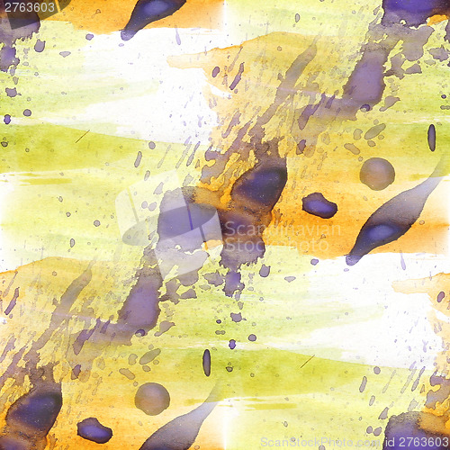 Image of colorful pattern water texture purple, yellow paint abstract col