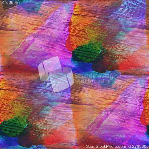 Image of colorful pattern water texture paint abstract color brown, blue 