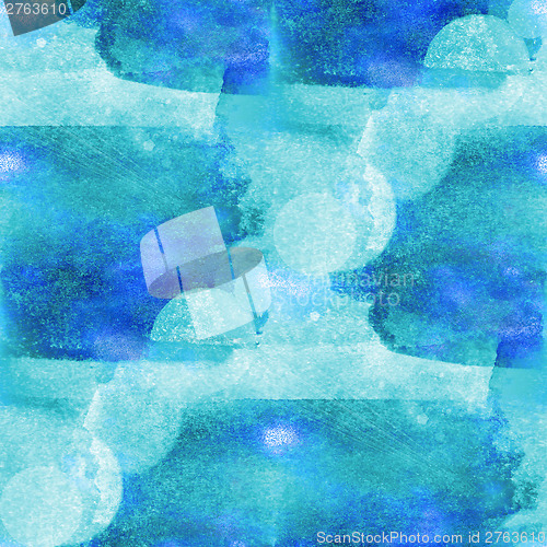 Image of colorful pattern blue water texture paint abstract color seamles