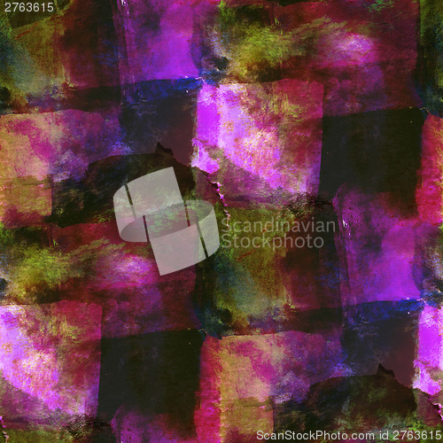 Image of colorful pattern water texture paint purple, brown abstract colo