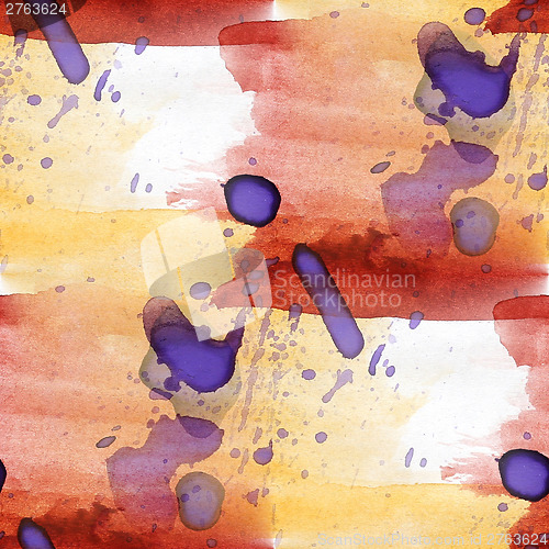 Image of colorful pattern water yellow, brown texture paint abstract colo