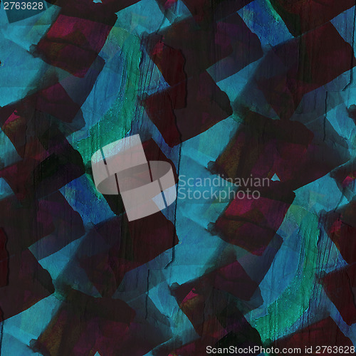 Image of colorful pattern water texture paint abstract color blue, purple
