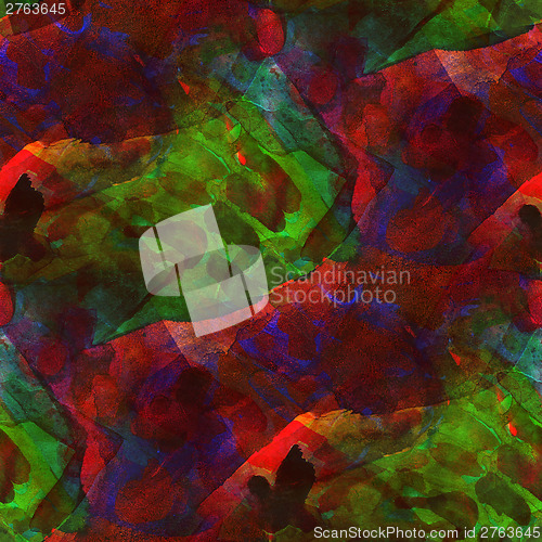 Image of colorful pattern water texture paint abstract color seamless gre