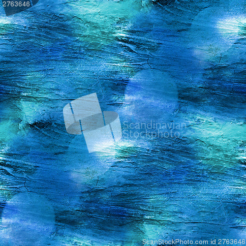 Image of colorful pattern water blue texture paint abstract color seamles
