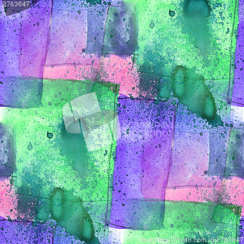 Image of colorful pattern water texture paint purple, green abstract colo