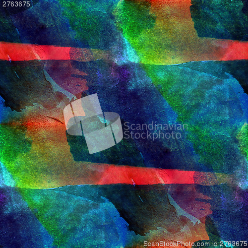 Image of colorful pattern water texture paint abstract color red, blue, g