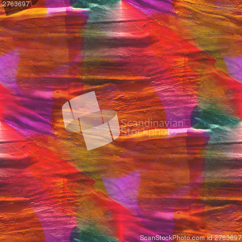 Image of colorful pattern water texture paint abstract red, orange color 
