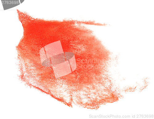 Image of abstract red drawing stroke ink watercolor brush water color spl