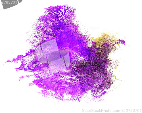 Image of abstract purple drawing stroke ink watercolor brush water color 