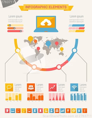 Image of IT Industry Infographic Elements