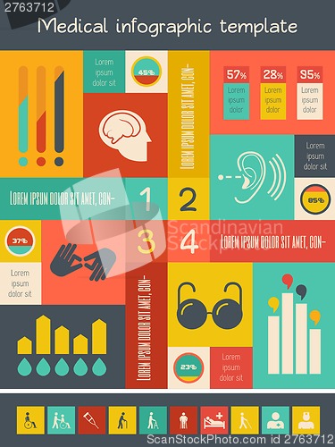 Image of Disability Infographic Template.