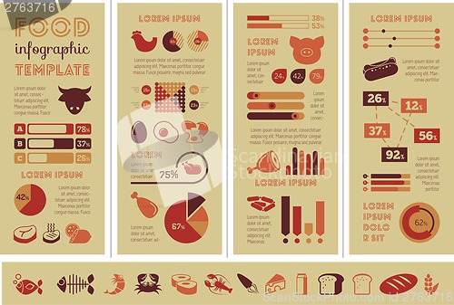 Image of Food Infographic Template.