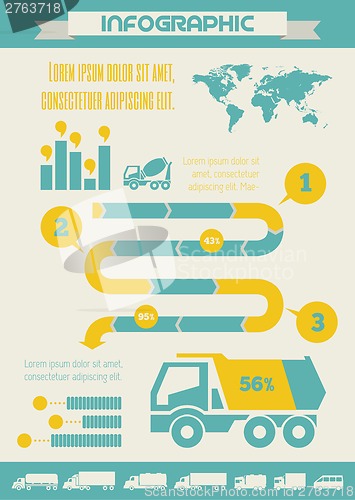 Image of Transportation Infographic Template.