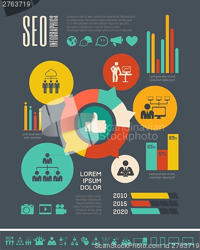 Image of Social Media Infographic Template.