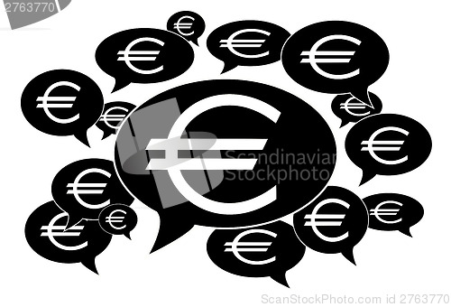 Image of Communication and business concept - Speech cloud
