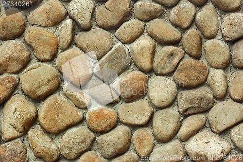 Image of Old wall with rounded large boulders