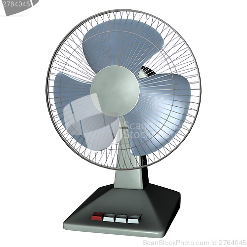 Image of Desk Fan on White