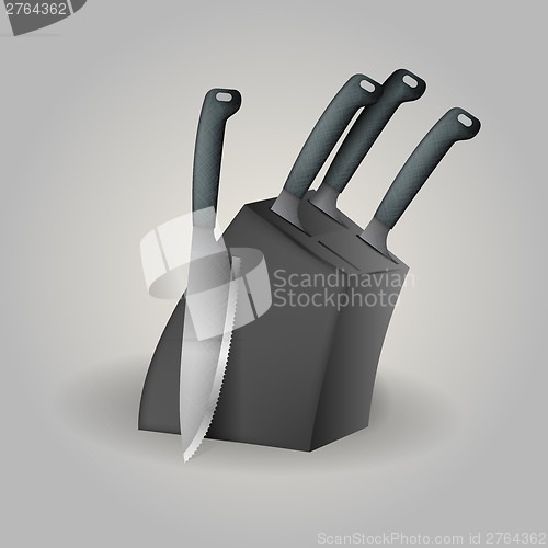 Image of Illustration of knife set