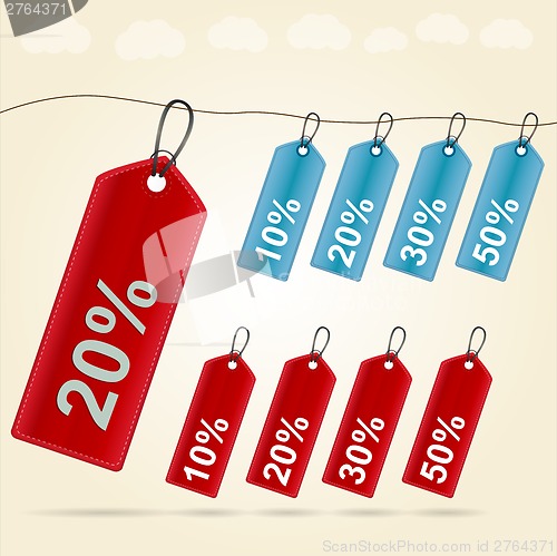 Image of Illustration of price tags
